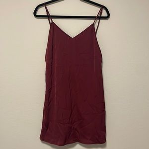 Tobi - Wine Colored Mini Dress